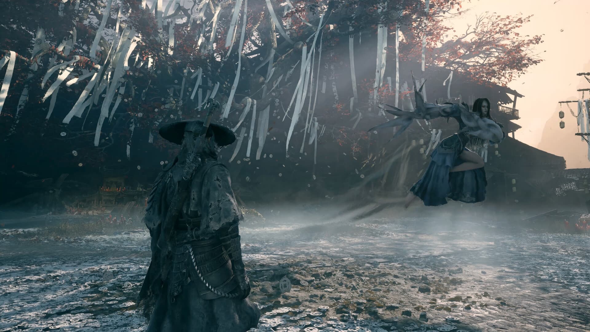 Soul facing a supernatural opponent in an official gameplay scene